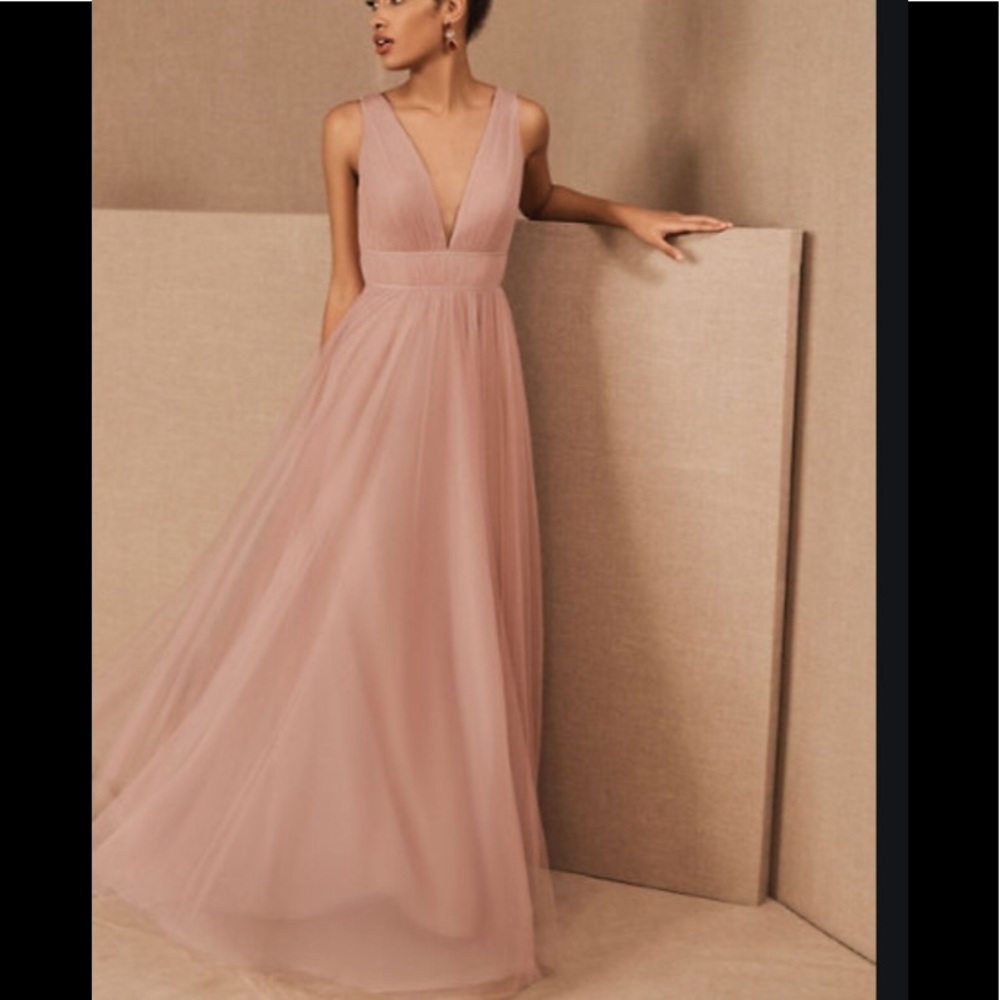 Jenny Woo Collection BHLDN Sarita dress pink 4